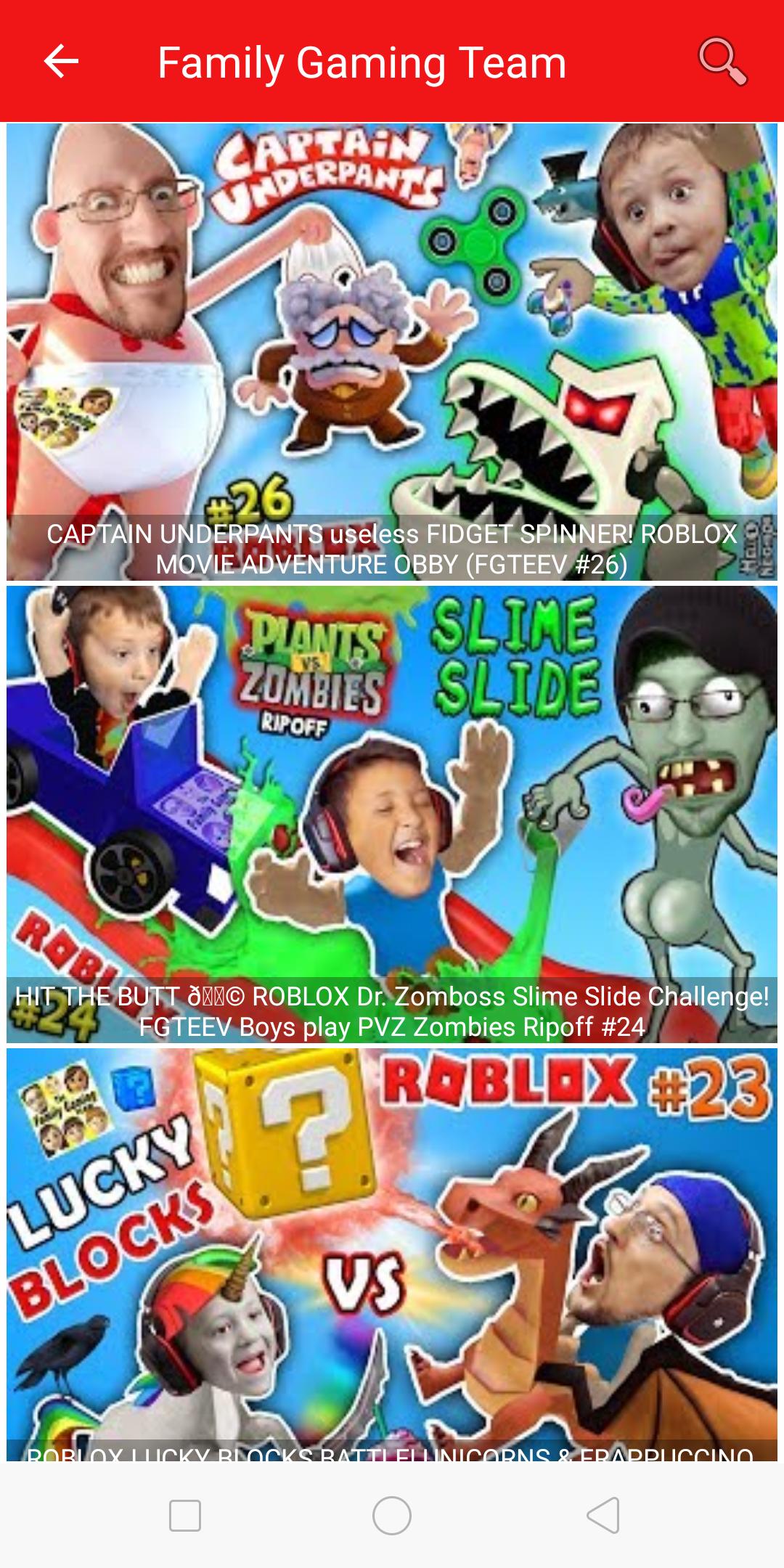 Fgteev Family Friendly Gaming Team Videos For Android Apk Download - fgteev roblox captain underpants