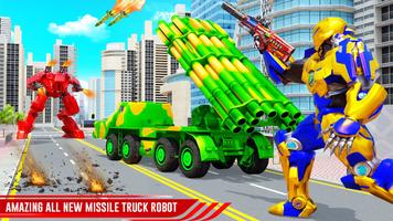 Missile Truck Dino Robot Car پوسٹر