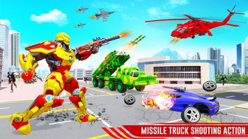 برنامه‌نما Missile Truck Dino Robot Car عکس از صفحه