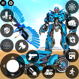 Flying Police Robot Hero Games آئیکن