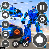 Kereta Robot: Game Helikopter ikon