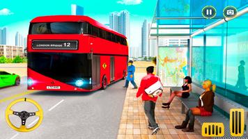 simulateur conduite bus ville Affiche