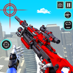 robô tiro com comando real icon