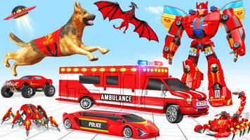 Ambulance Dog Robot Mech Wars पोस्टर