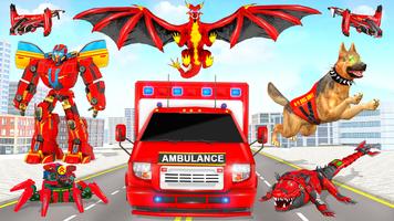 Ambulance Dog Robot Mech Wars স্ক্রিনশট 1