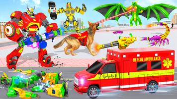 Ambulance Dog Robot Mech Wars स्क्रीनशॉट 3