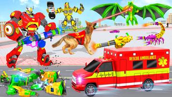 Ambulance Dog Robot Mech Wars Ekran Görüntüsü 3
