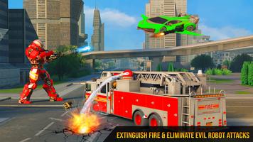 Jeux de Pompier: Robot Pompier capture d'écran 2