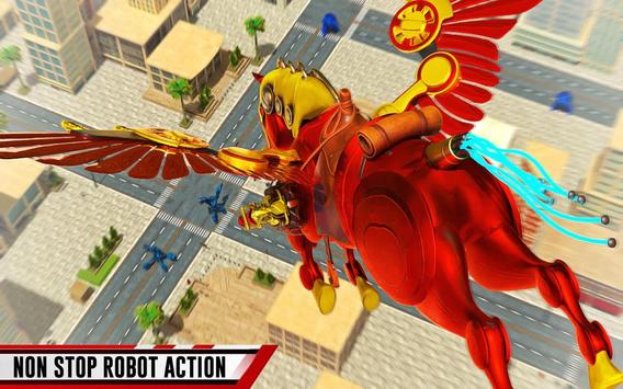 Flying Horse Robot Hero Cowboy Robot Games screenshot 7