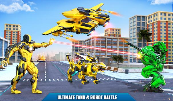 Army Tank Transform Robot Battle Tank: Lion Games screenshot 9