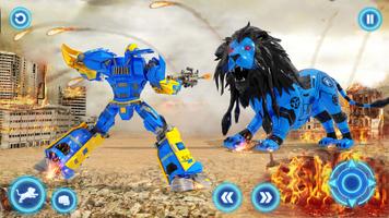 Army Tank Lion Robot syot layar 2