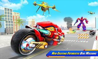 Tiger Robot Moto Bike Game پوسٹر