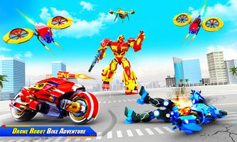 टाइगर रोबोट मोटो बाइक गेम स्क्रीनशॉट 2