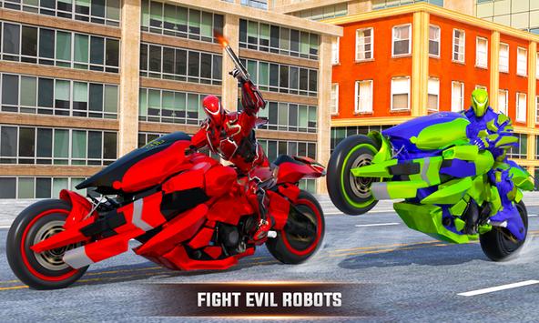 Futuristic Moto Robot Hero Bike Robot Games screenshot 3