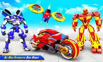 टाइगर रोबोट मोटो बाइक गेम स्क्रीनशॉट 3