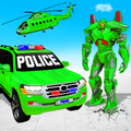 Flying Prado Helicopter Car Transform Robot Games