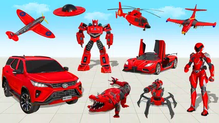 Flying Prado Car Robot Game XAPK download