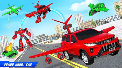 Flying Prado Car Robot Game XAPK download