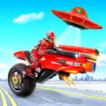 FGZ - Futuristic Police Hover Bike Robot