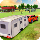 Kampçı minibüsü Offroad Sürüş simgesi