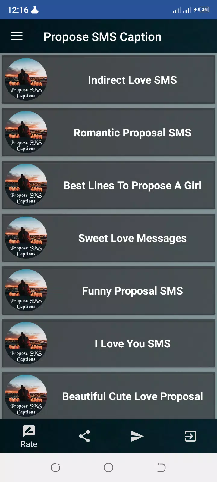 Propose SMS Caption APK for Android Download