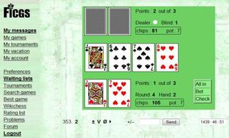 Poker Texas Holdem • FICGS jou capture d'écran 3