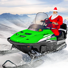 vélo de neige santa vtt icône