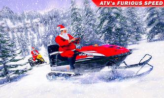 santa bicicleta de nieve Atv captura de pantalla 1