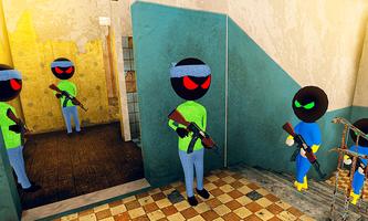 StickMan Army Counter Terrorist FPS Shooting Game poster