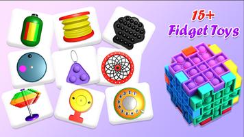 Fidget Toys Set Pop It Bubble Cartaz