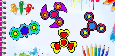 Fidget Spinner Coloring Book