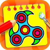 Fidget Spinner Coloring Book icône