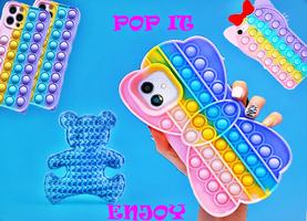 Pop It Mobile Phone Case: Fidget Toy Game 3D Plakat