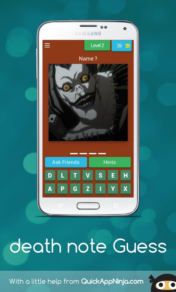 Death Note Guess For Android Apk Download