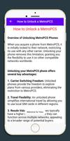 Unlock MetroPCS Device Guide Affiche