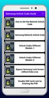 Any Samsung Unlock Code Guide capture d'écran 1