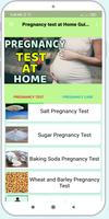 Pregnancy test at Home Guide poster