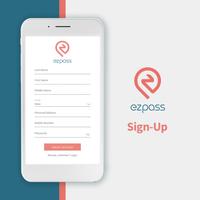 ezpass الملصق