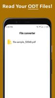 ODT File Converter to PDF/DOCX capture d'écran 1