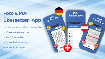 Foto- und PDF-Übersetzer-App Plakat