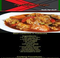 Top Filipino Food Recipes Offline captura de pantalla 1
