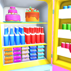 fill up the fridge organizing icon