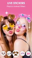 Live Face Sticker – Sweet Filter with Live Camera اسکرین شاٹ 1