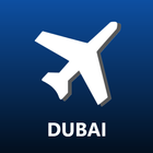 Dubai Airport DXB DWC Flight I biểu tượng