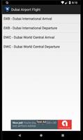 Dubai Airport DXB DWC Flight I Affiche