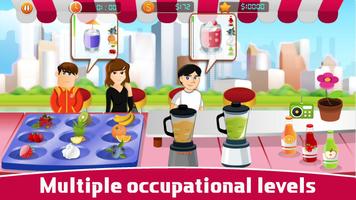 Fruit Juice Chef-cooking city restaurant game ảnh chụp màn hình 1
