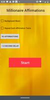Millionaire Affirmations الملصق