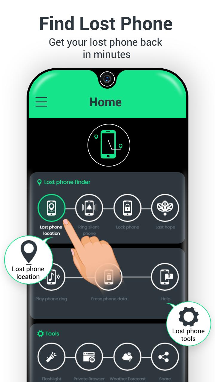 how to find location of lost phone for free