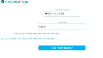 Find Contact Name: Caller ID Poster