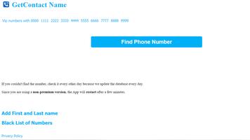 Find Contact Name: Caller ID captura de pantalla 1